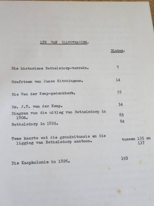 DIE GESKIEDENIS VAN BETHELSDORP  deur A. J. F. Meijers