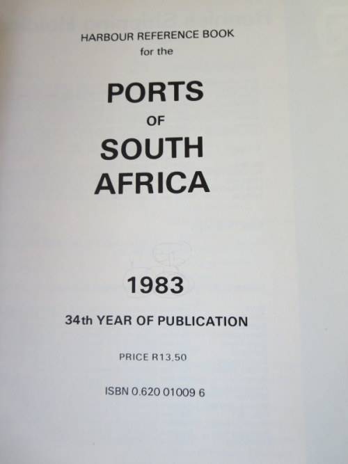 PORTS OF SOUTH AFRICA  by G. J. Harris