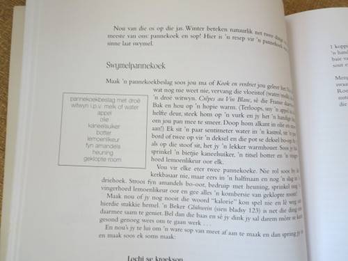 KOK IN DIE SOP  deur Lochner de Kock (Kosstorieboek met uitsoekresepte)