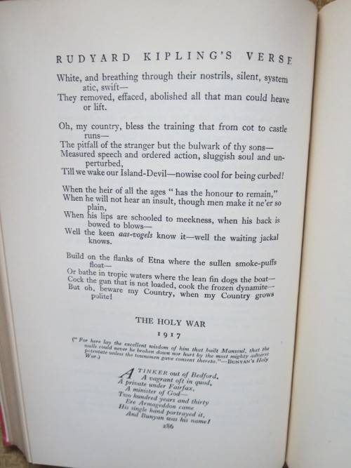 RUDYARD KIPLING`S VERSE  INCLUSIVE EDITION  1885 - 1935