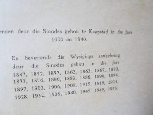 WETTE EN BEPALINGS VIR DIE BESTUUR VAN DIE NG KERK IN SUID-AFRKA