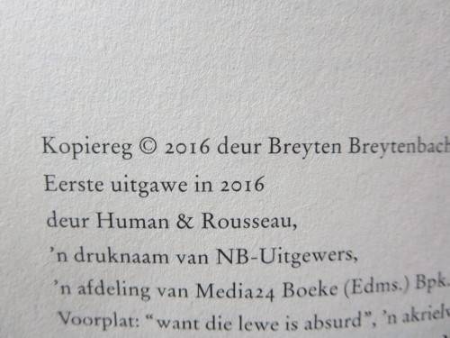 DIE NA-DOOD  deur Breyten Breytenbach