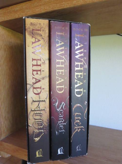 THE KING RAVEN TRILOGY: HOOD, SCARLET and TUCK by Stephen R. Lawhead (3 Vol. in Slipcase)