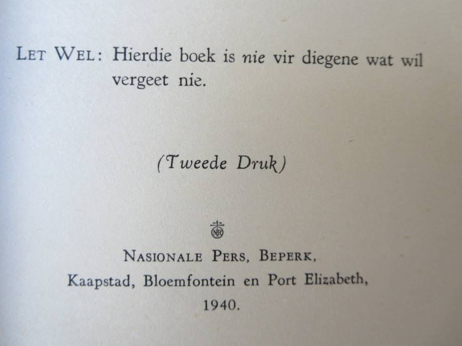 ONS GESKIEDENIS-SERIE. MAG ONS VERGEET? deur Mev. E. Neethling. (Anglo-Boereoorlog)  (P)