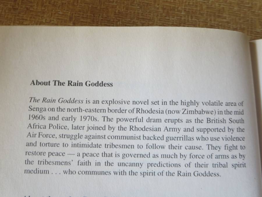 THE RAIN GODDESS  by Peter Stiff (Rhodesiana)