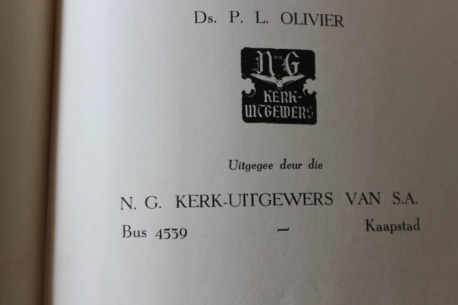 WIE IS WIE IN ONS SENDINGVELDE -  Mashonaland en Betsjoeanaland  Samesteller Ds P.L. Olivier