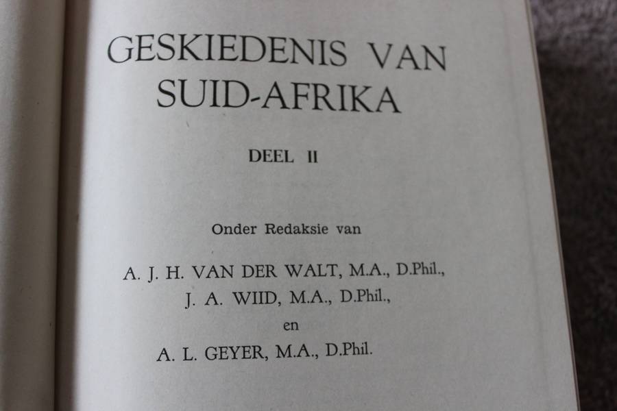 GESKIEDENIS VAN SUID-AFRIKA - VOLUME 1 en 2  deur V d Walt, Wiid, Geyer