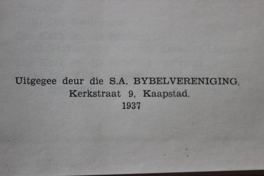 DIE NEDERDUITSE GEREFORMEERDE KERK IN SUID-AFRIKA 1652-1873 deur A. Moorrees.  (P)