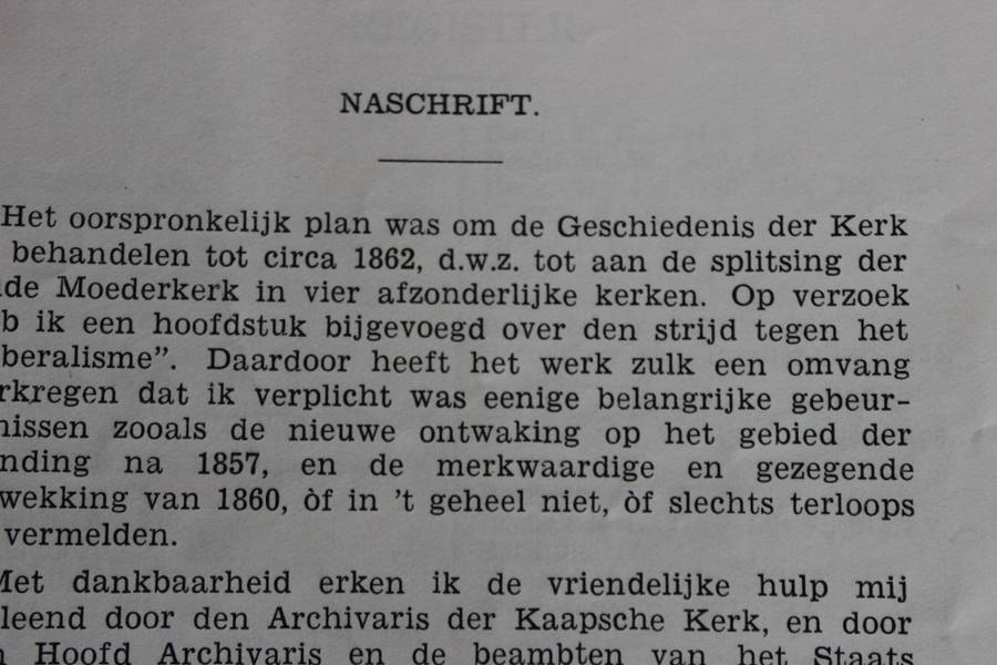 DIE NEDERDUITSE GEREFORMEERDE KERK IN SUID-AFRIKA 1652-1873 deur A. Moorrees.  (P)