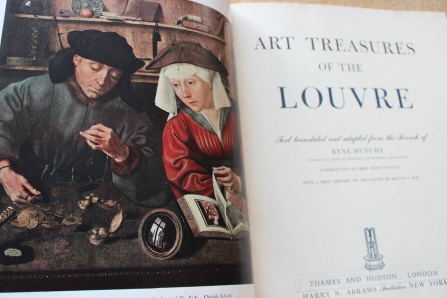 ART TREASURES OF THE LOUVRE. Text translated and adapted from the French of Rene Huyghe.    (P)