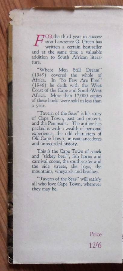 TAVERN OF THE SEAS by Lawrence G Green