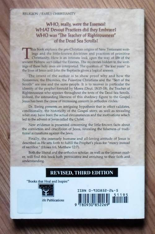 THE PROPHET OF THE DEAD SEA SCROLLS by Upton Clary Ewing