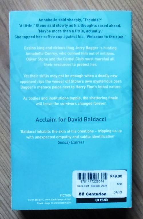 STONE COLD One by one he will make them pay by David Baldacci