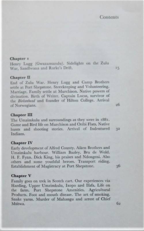 A NATAL FAMILY LOOKS BACK by H C Lugg