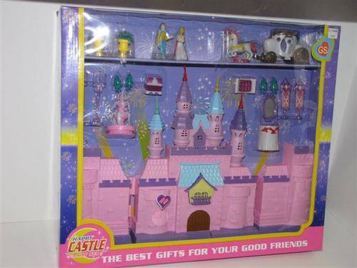 Pink castle with lights and sound for imaginary play