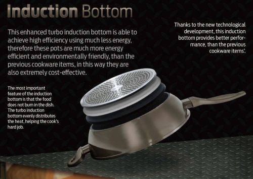 BH-1237 Deep frypan with lid 24 cm, Carbon Metallic Line