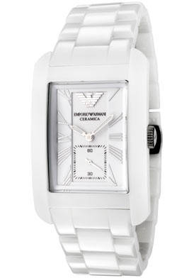 Emporio Armani AR1408 White ceramic Bracelet Mens Watch