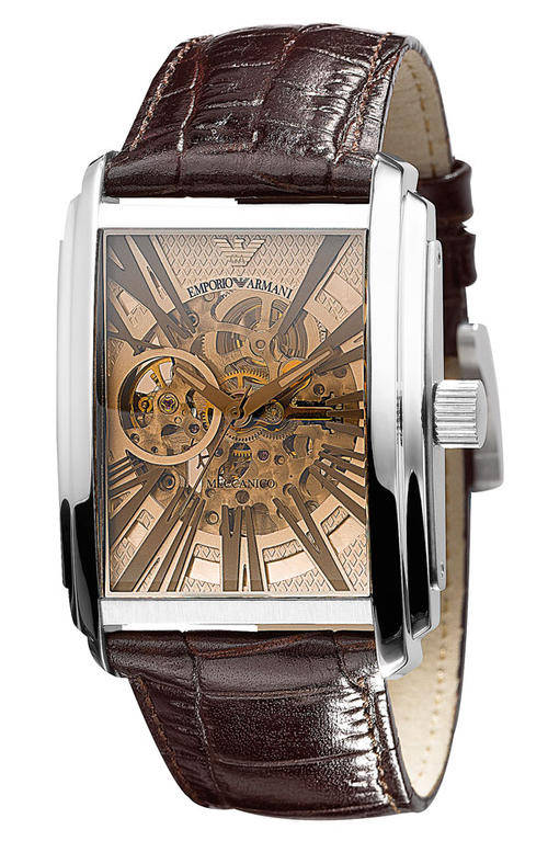 XMAS GIFT****AR4230 Giorgio Armani watch strap mens Meccanico Automatic Watch