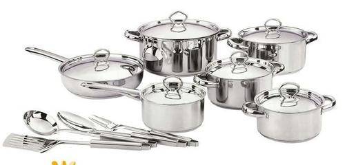 ****NEW STYLE 16PCS COOKWARE SET*** HEAVY POTS**