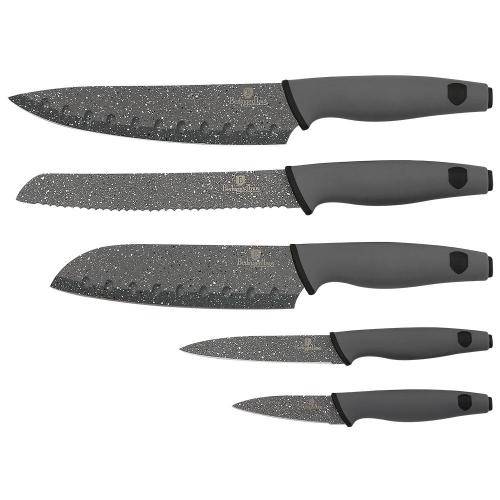 BERLINGER HAUS 5-PIECE MARBLE COATING KNIFE SET - GRANIT DIAMOND LINE