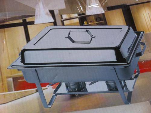 ***** TISSOLI Two Burners Chafing Dish With Two Inner Tray Stunning Stainless Steel*****
