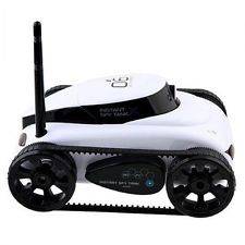 Brand New Color White i-Spy Tank WiFi App-Controlled with Motion Video Camera