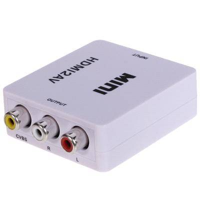 Mini Composite 1080P HDMI to RCA Audio Video AV CVBS Adapter Converter For HDTV
