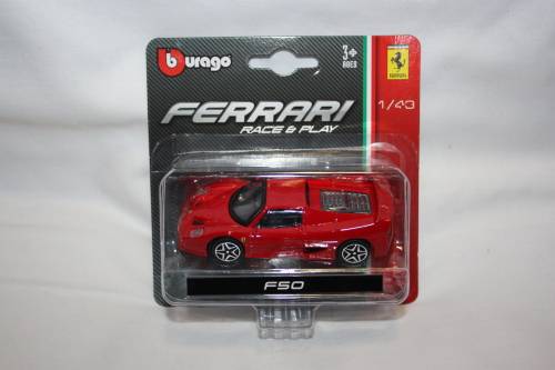 Bburago 1:43 Scale Ferrari F50 Race & Play Die Cast Model