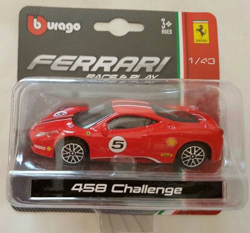 Burago Ferrari 458 Challenge Die Cast Model