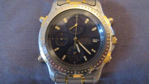 Mens Seiko Sports 150 Cal 7T32 Alarm Chronograph