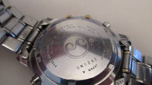 Mens Seiko Sports 150 Cal 7T32 Alarm Chronograph