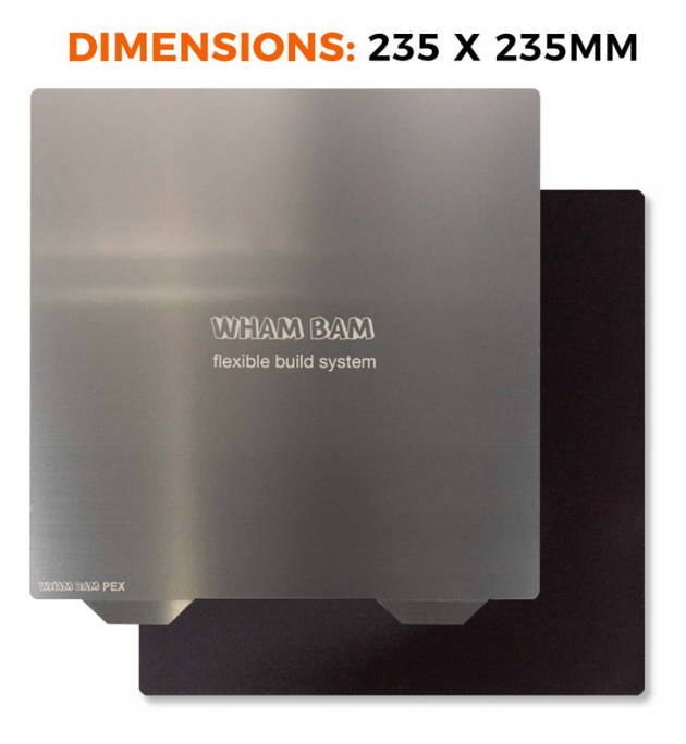 Wham Bam Flexible Build System - 235x235mm 3D printer