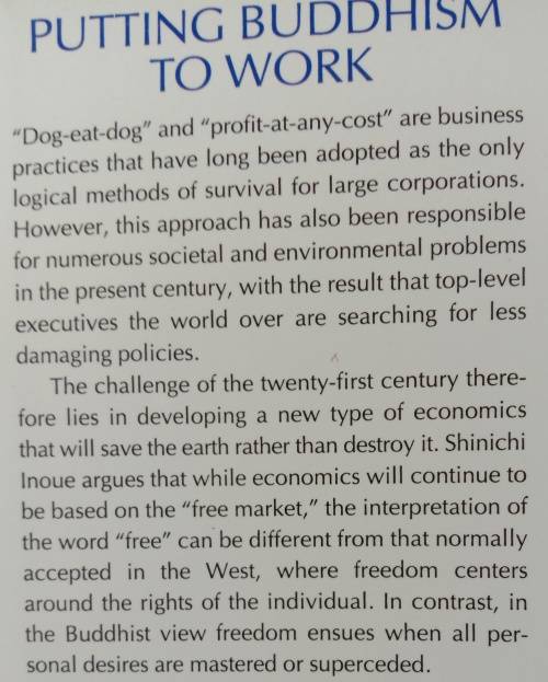 Putting Buddhism to work - A new approach to management and business: Shinichi Inoue