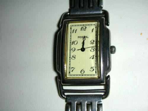 Vintage Stainless Steel Fossil Watch