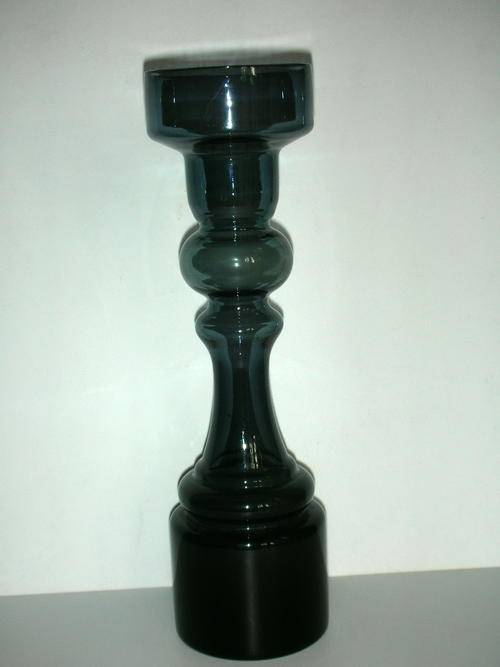 Pompadour Glass Candle Holder/Vase Possibly Finnish