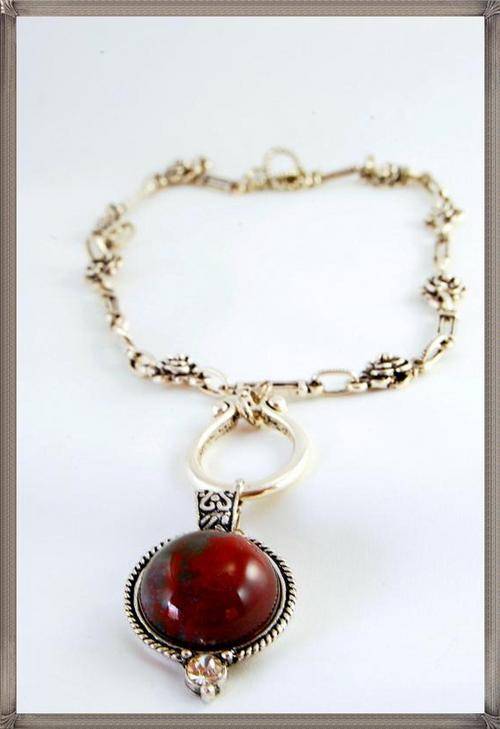 Summer Sale!! Beautiful semi precious Jasper Necklace