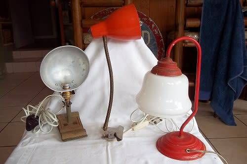 3 Vintage retro lights for 1 bid - have a look