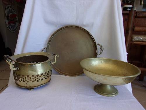 3 Lovely old brass items for 1 bid