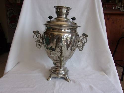 Vintage Russian (USSR) Tula silver plated electric samovar