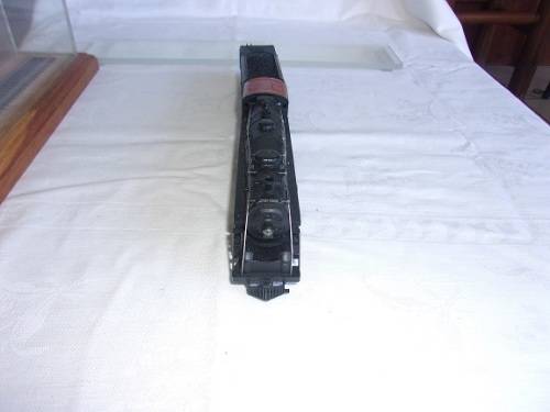 Vintage Mantua Boston & Albany model locomotive & tender in display case