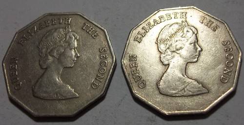 2 Consecutive Elizabeth 11 East Caribbean States one dollar coins - bid per coin to take both