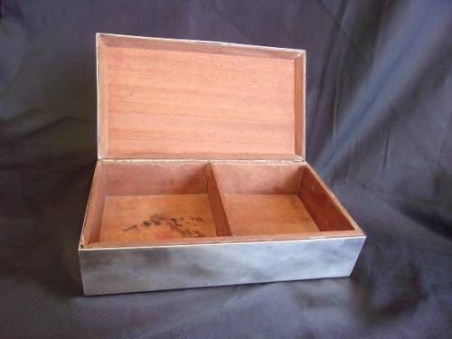 Quality vintage hallmarked A1 silver plated card box