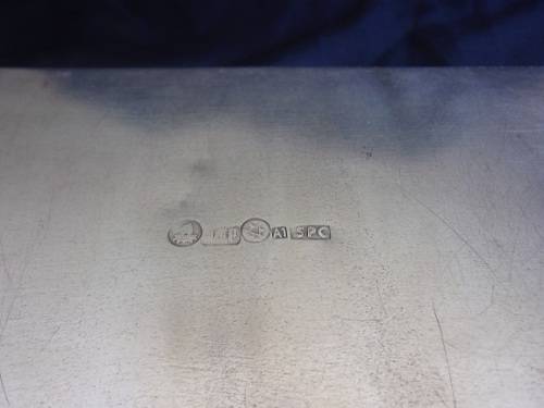 Quality vintage hallmarked A1 silver plated card box