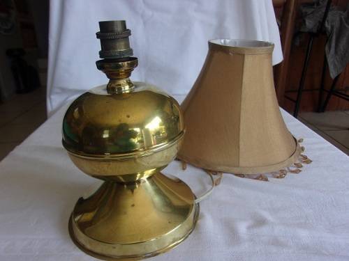 Lovely vintage solid brass bedside lamp