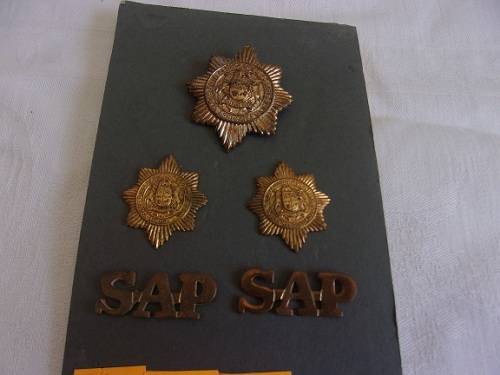 2 Sets of vintage SAP badges - 1960s