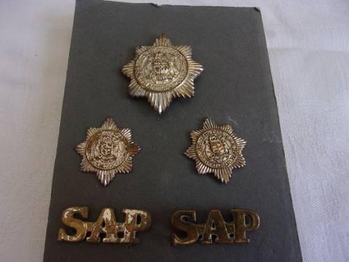 2 Sets of vintage SAP badges - 1960s