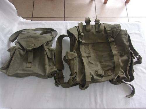 2 Vintage SADF border war bags for 1 bid