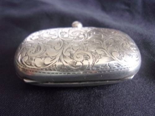 Antique art nouveau Sterling silver sovereign case