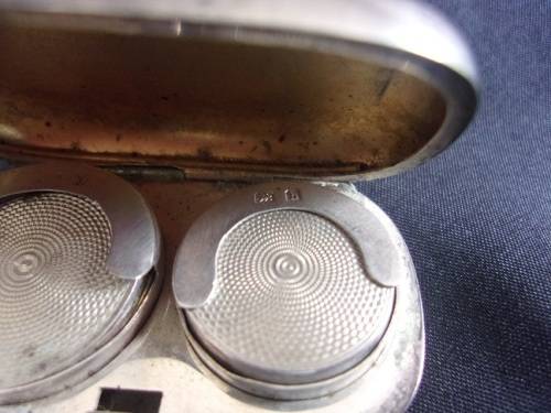 Antique art nouveau Sterling silver sovereign case