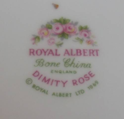 Vintage Royal Albert Dimity Rose tea trio
